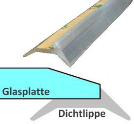 Silikon-Dichtlippe für Glasbodenplatte